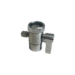 Benchtop Water Filter Diverter Valve with Lever 1/4” Brass
