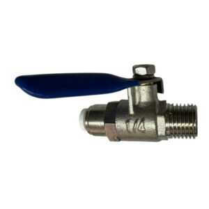Ball Valve Brass 1/4 tube to 1/4 Male Quick Connect