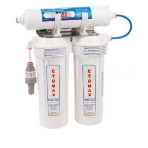 CTO Max Twin Under Sink Water Filter – Chlorine & Fluoride Removal with Alkaliser