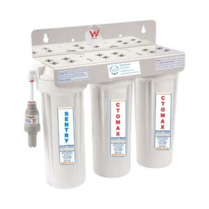 CTO Max Triple Under Sink Water Filter with Fluoride & Sediment Removal