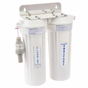 CTO Max Twin Under Sink Water Filter with Chlorine & Fluoride Removal – 9 Inch