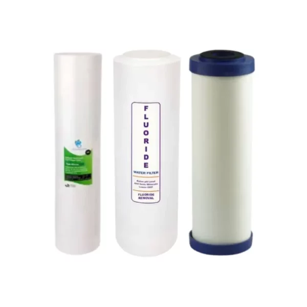 Complete 3 stage town water protection cartridge set 2.5 Inch Complete 3 stage town water protection cartridge set 2.5 Inch