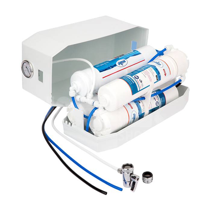 Countertop Reverse Osmosis Water Filter with Alkalising Filter 4 Stage
