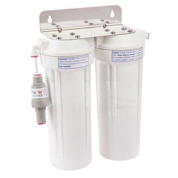 Housing for Twin Undersink Water Filter System 9" Housing for Twin Undersink Water Filter System 9"