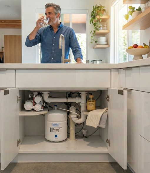 Reverse osmosis water filter 3 stage