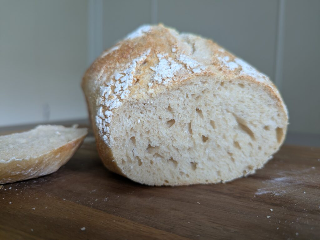 Sourdough with freshly milled wheat