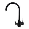 Stainless Steel 3 Way High Loop Matte Black Mixer Stainless Steel 3 Way High Loop Matte Black Mixer