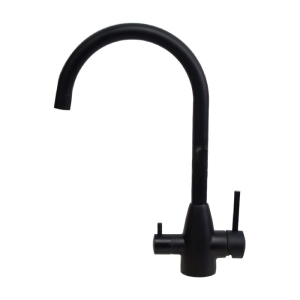 Stainless Steel 3 Way High Loop Matte Black Mixer Stainless Steel 3 Way High Loop Matte Black Mixer
