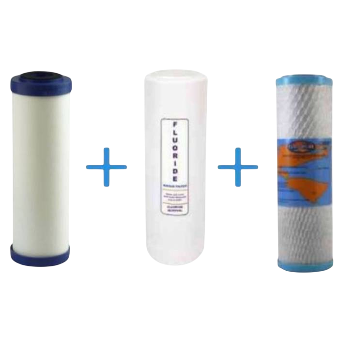 Triple US Replacement Filter Set for Chloramine with Sentry