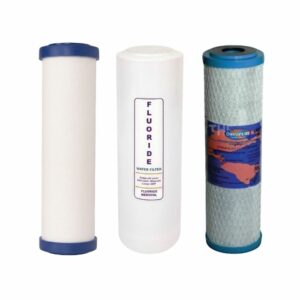 Triple Under Sink Replacement Filter Set Sediment, Fluoride & Chemicals