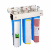 Triple Whole House High Flow 20 Inch Water Filter with Cartridges Triple Whole House High Flow 20 Inch Water Filter with Cartridges