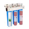 Triple Whole House High Flow 20 Inch Water Filter with SS Bracket with Filters 600 Triple Whole House High Flow 20 Inch Water Filter with SS Bracket with Filters 600