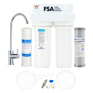 Twin Undersink Bacteria/Rain/Tank Water Filter System