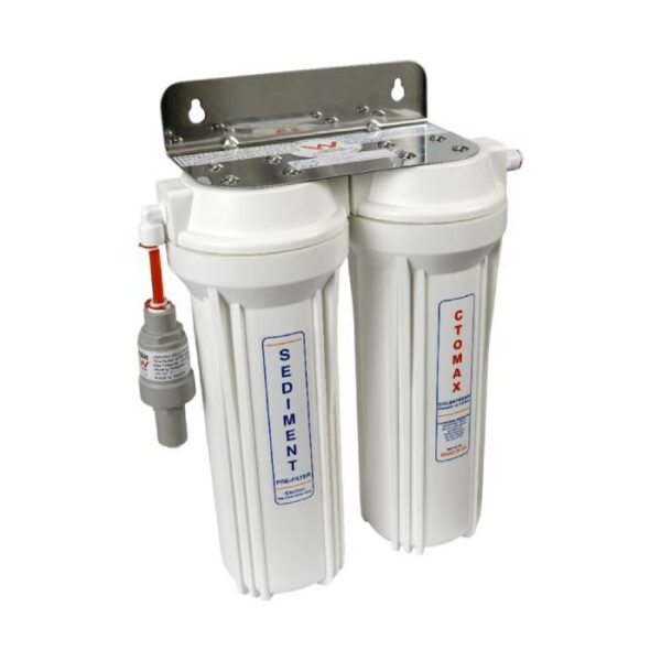 Twin Undersink Water Filter Sediment CTO Max