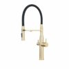 Veggie Sprayer 3 Way Mixer Tap Gold Stainless Steel Veggie Sprayer 3 Way Mixer Tap Gold Stainless Steel