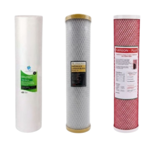 Triple Whole House Water Filter Chlorine, Anti Scale & Bacteria Replacement Filter Set