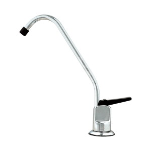 Spring Loaded Faucet with Black Lever