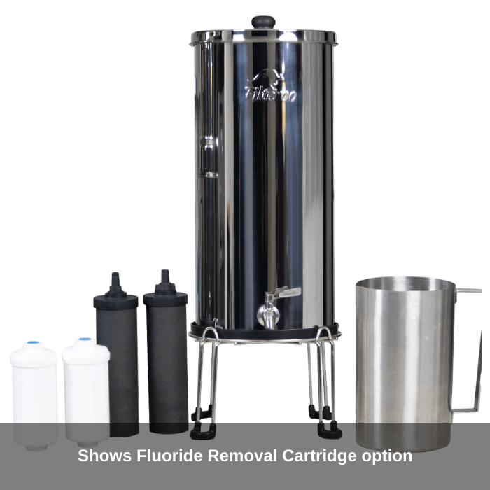 Filteroo Superoo 16L Stainless Steel Gravity Water Filter with Fluoride Removal