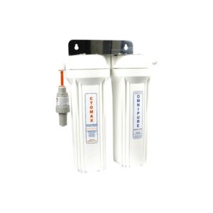 CTO Max Twin Under Sink Water Filter with Omnipure Carbon – 9 Inch